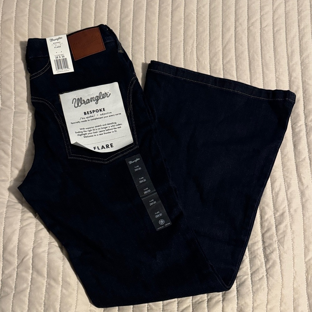 Wrangler Navy Flare Jeans